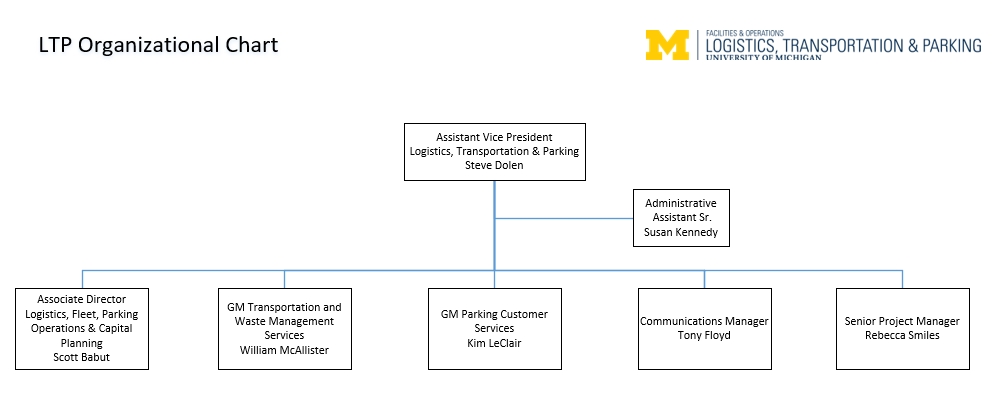 LTP top level organization chart