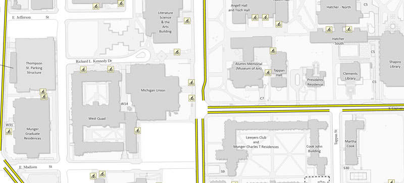 bike & moped parking map