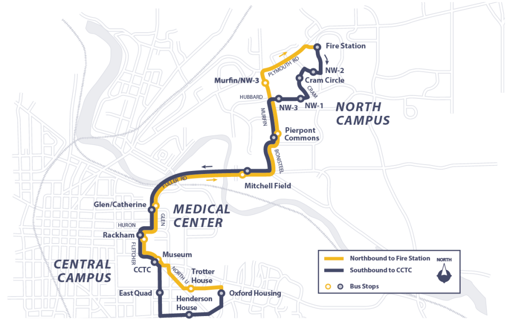 Northwood Express route map